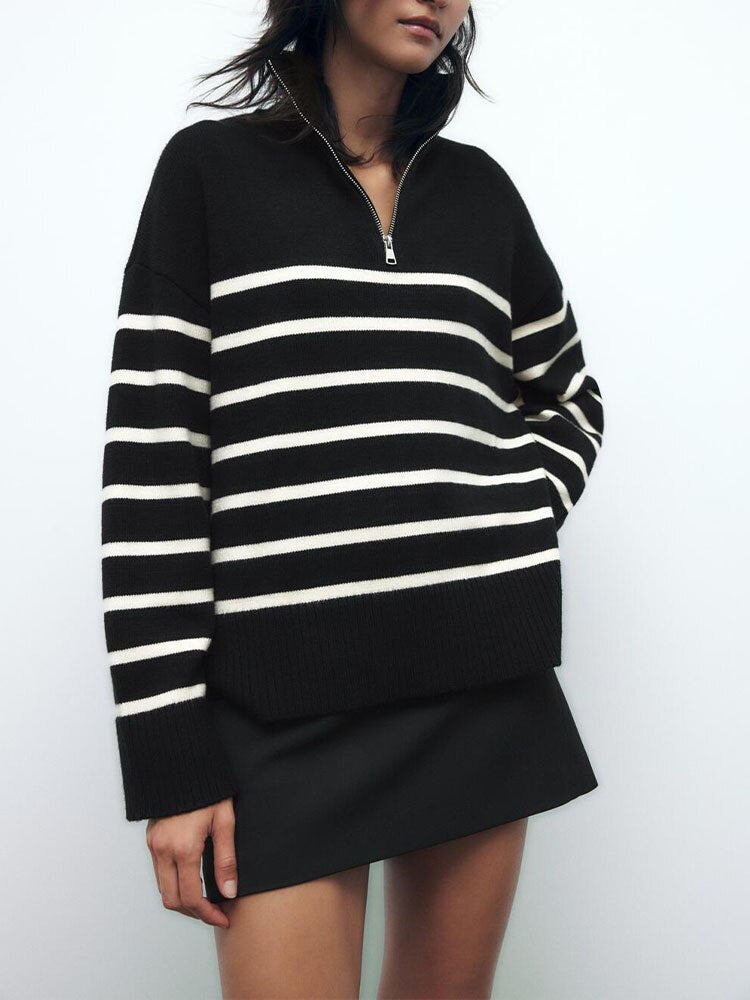 Sandy™ Striped Zip Jumper