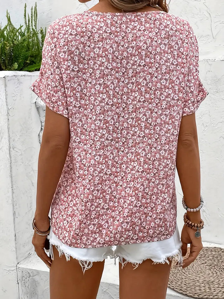 Soleil™ Chic Floral Blouse