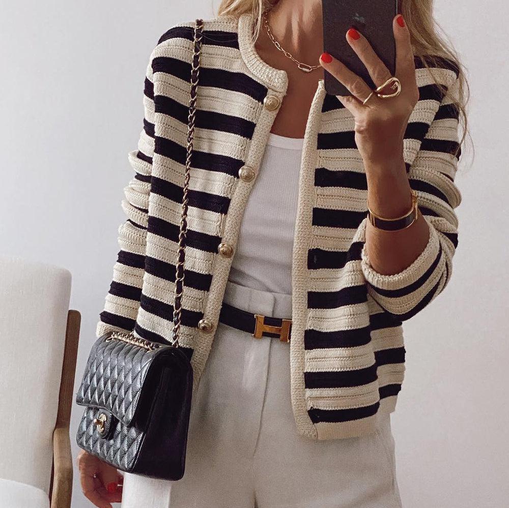 Clara™ - Striped Cardigan