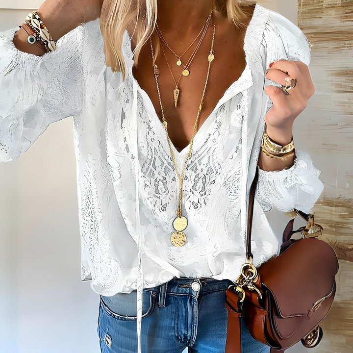 Belicia™ Crocheted Boho Blouse