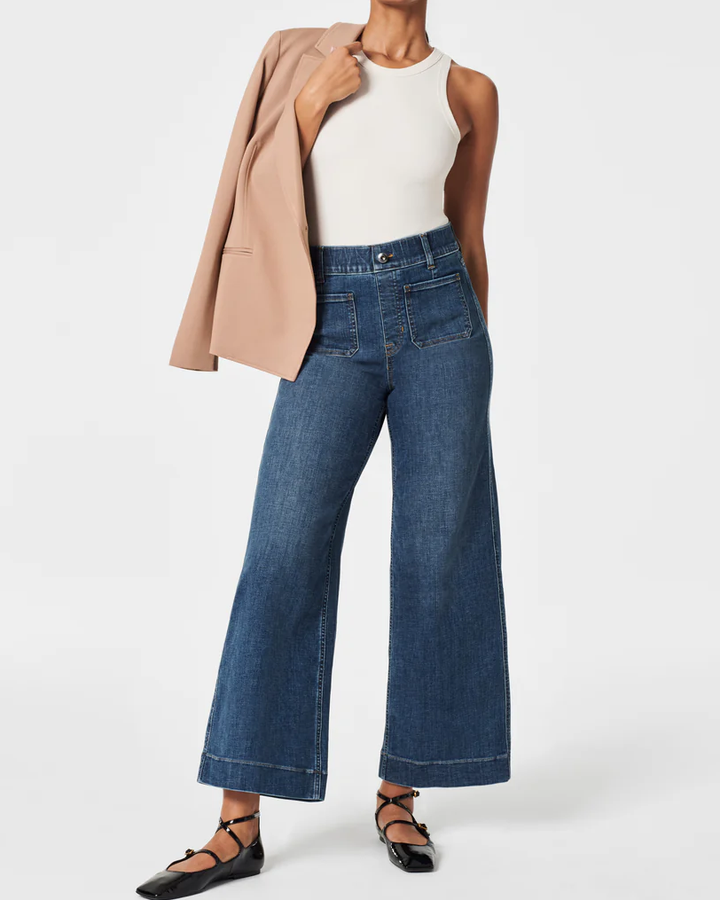 Myracle™ Sculpting Cropped Wide-Leg Jeans