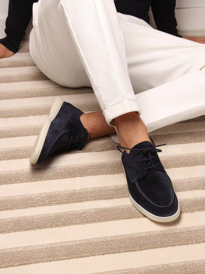 Oliver™ Suede Lace-Up Moccasins