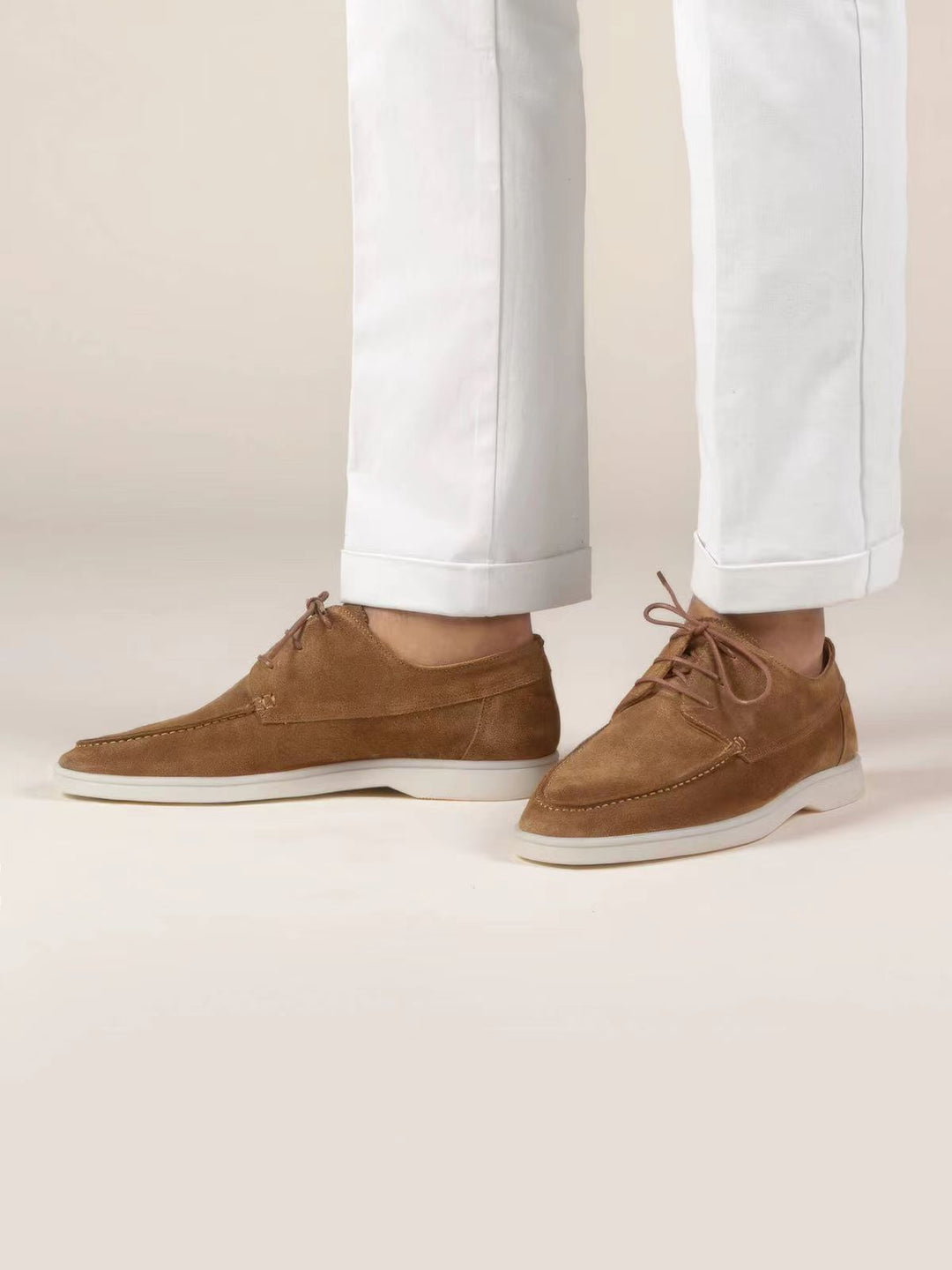 Oliver™ Suede Lace-Up Moccasins