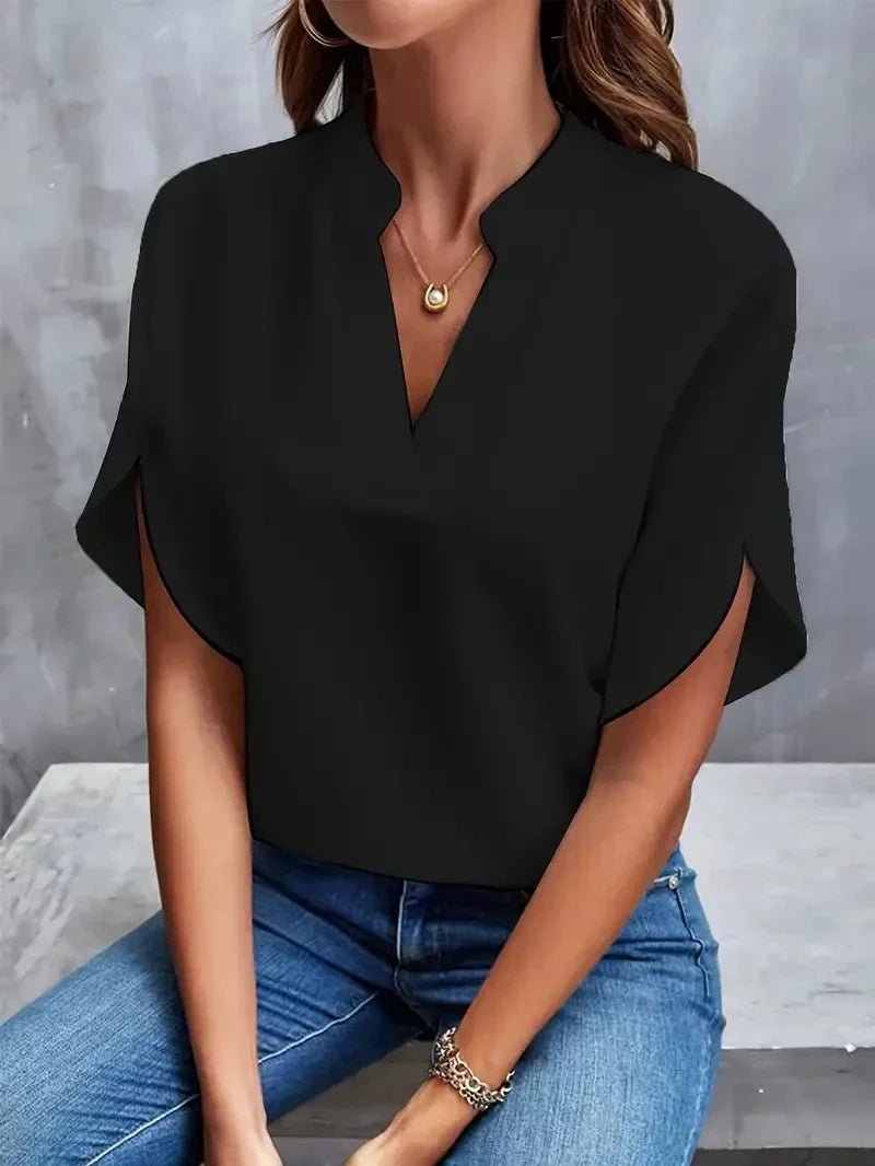 Rosa™ - Elegant V-Neck Top