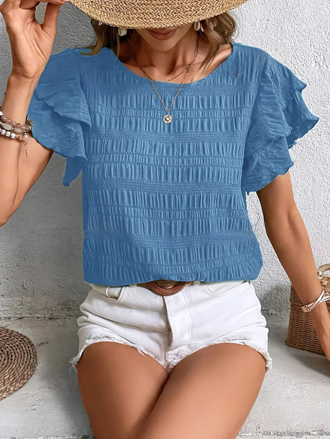 Charmaine™ Light & Breezy Ruffles Blouse