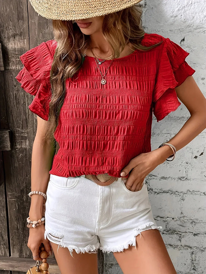 Charmaine™ Light & Breezy Ruffles Blouse