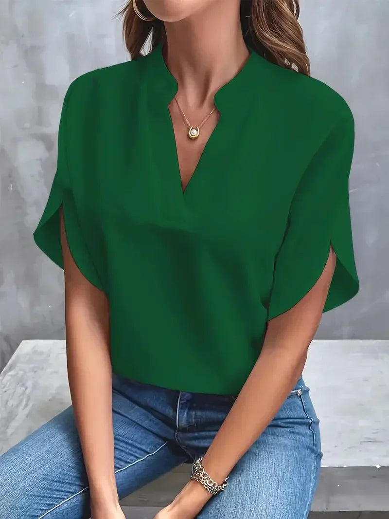 Rosa™ - Elegant V-Neck Top