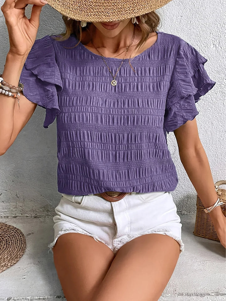 Charmaine™ Light & Breezy Ruffles Blouse