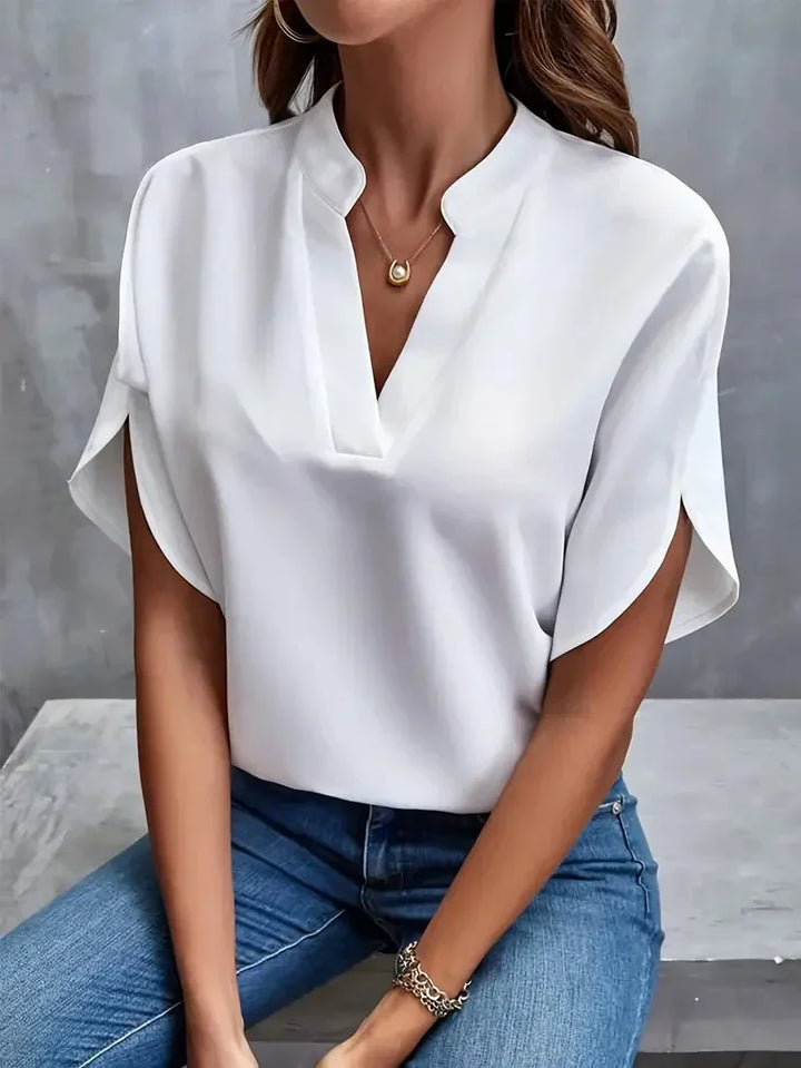 Rosa™ - Elegant V-Neck Top