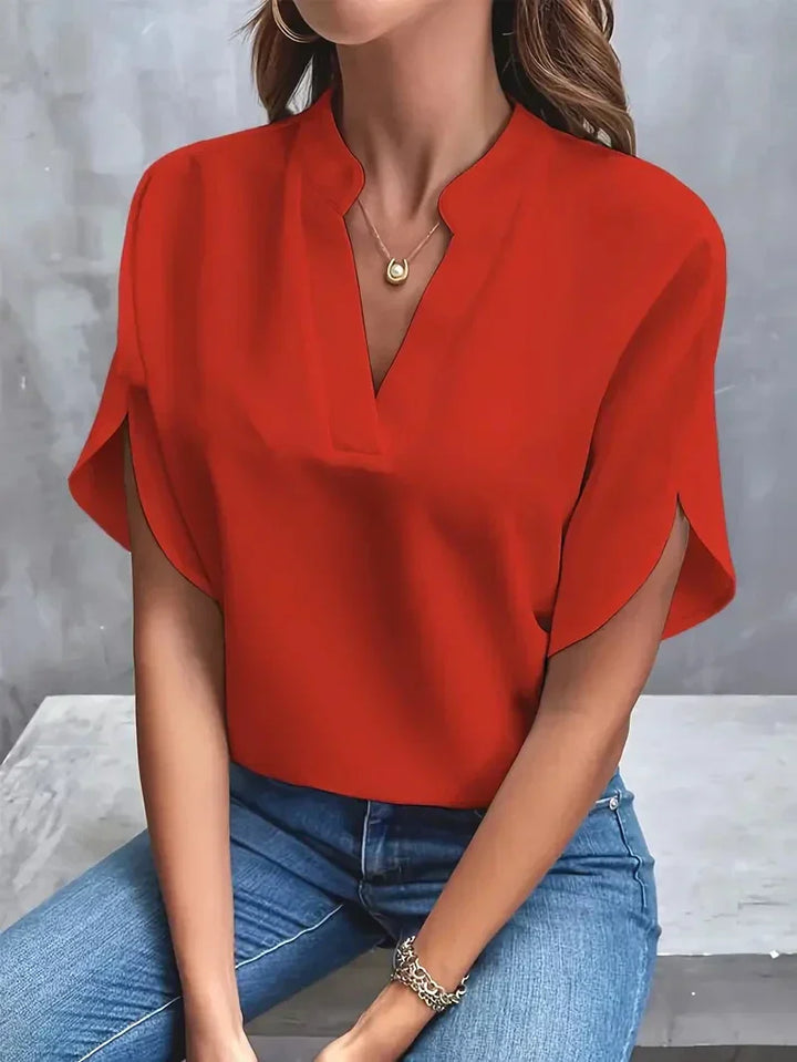 Rosa™ - Elegant V-Neck Top