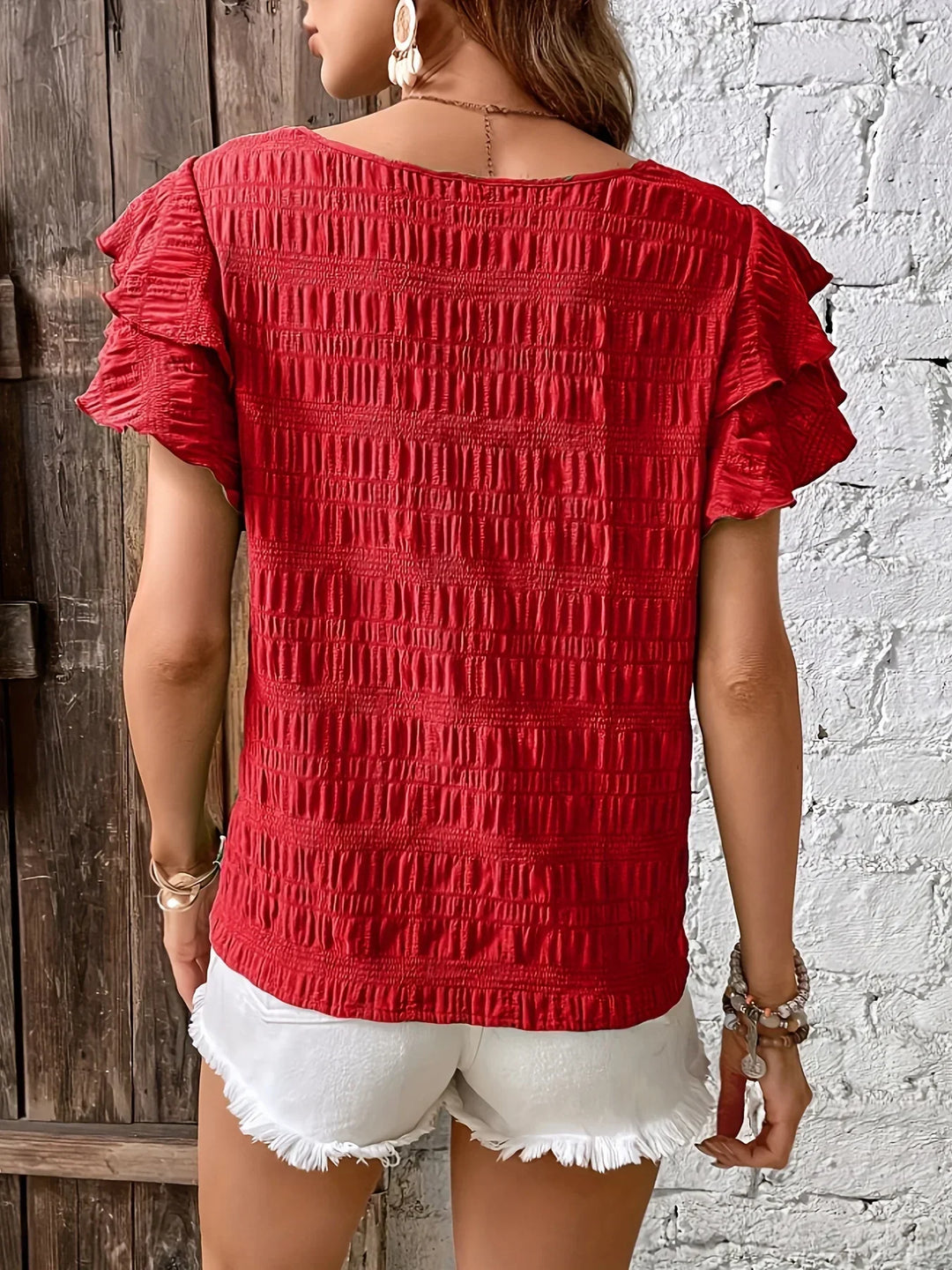 Charmaine™ Light & Breezy Ruffles Blouse