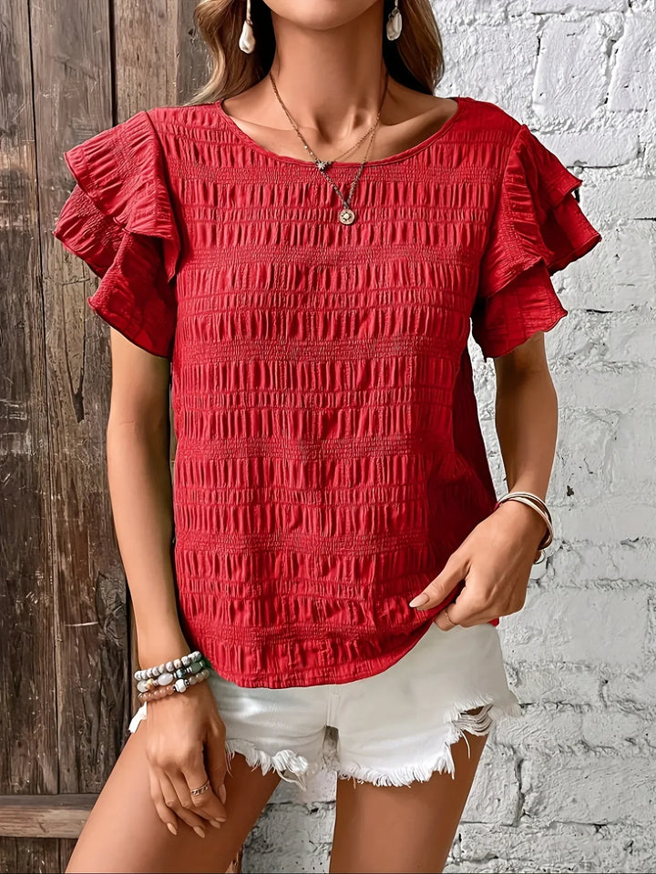 Charmaine™ Light & Breezy Ruffles Blouse