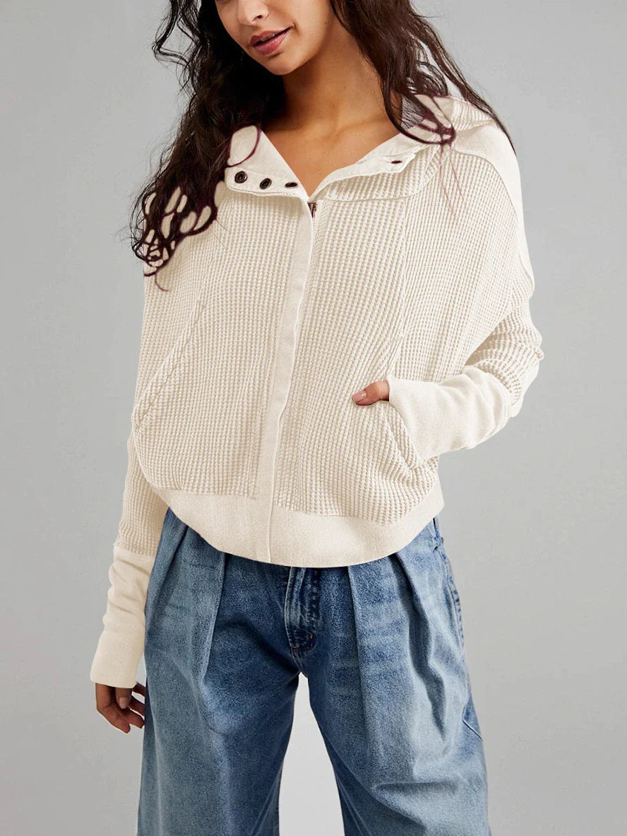 Nellie™ Stylish Cropped Hoodie