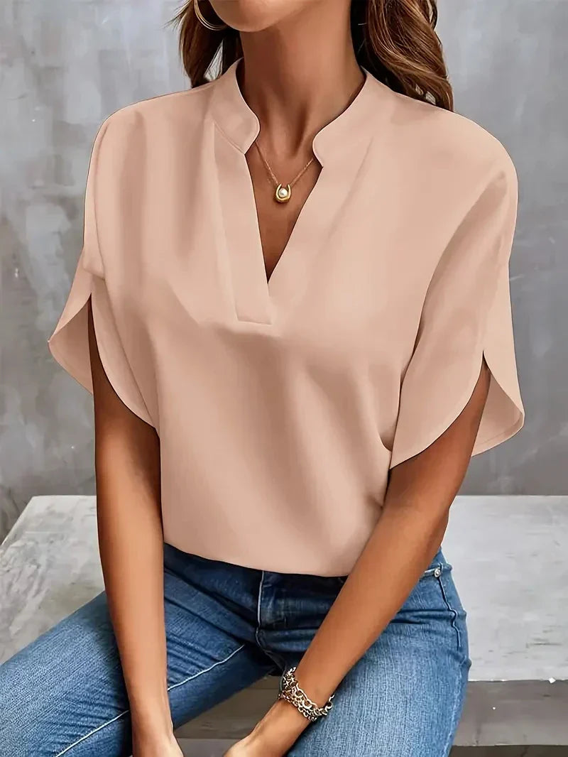 Rosa™ - Elegant V-Neck Top