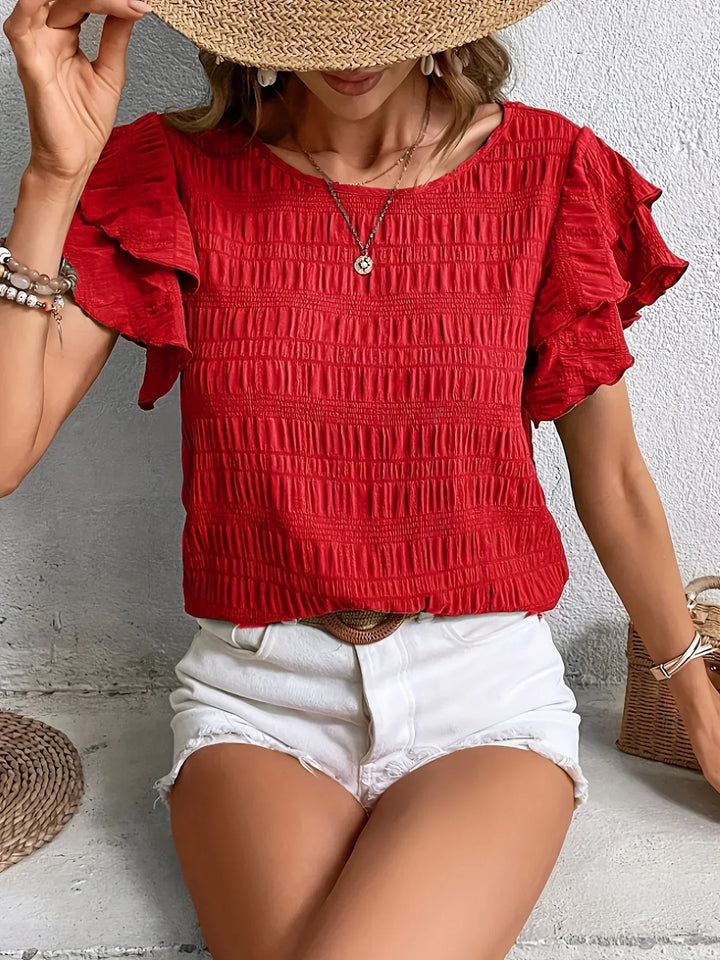 Charmaine™ Light & Breezy Ruffles Blouse
