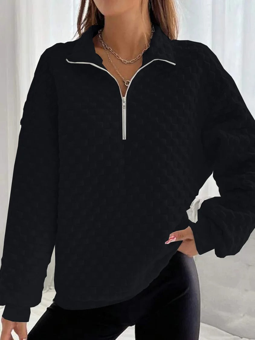 Jolayne™ Stylish Half Zip Sweater