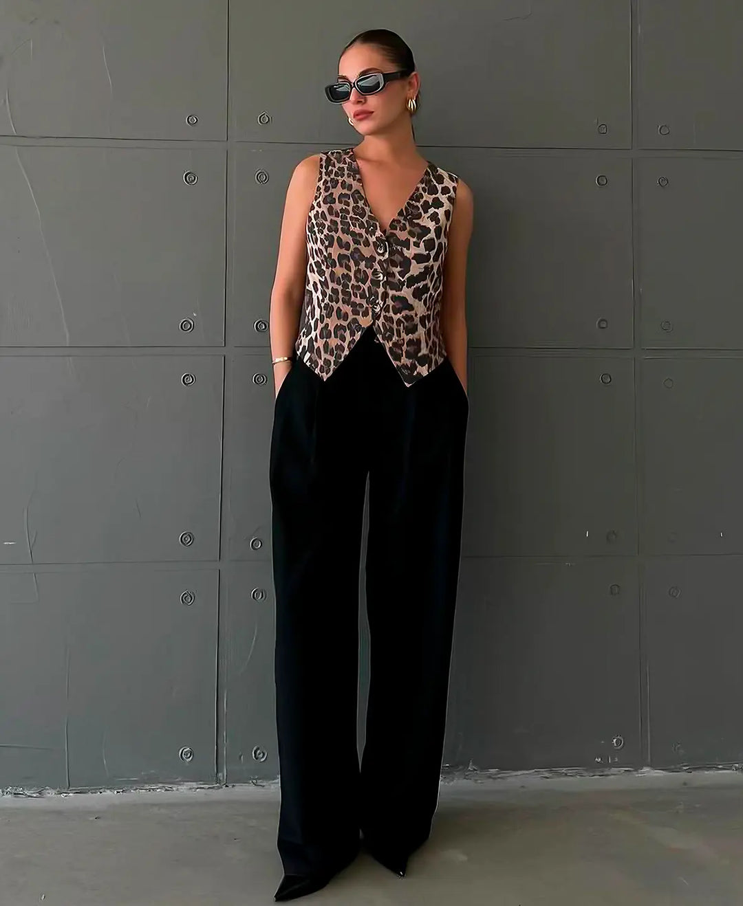 Ina™ Leopard Print Vest