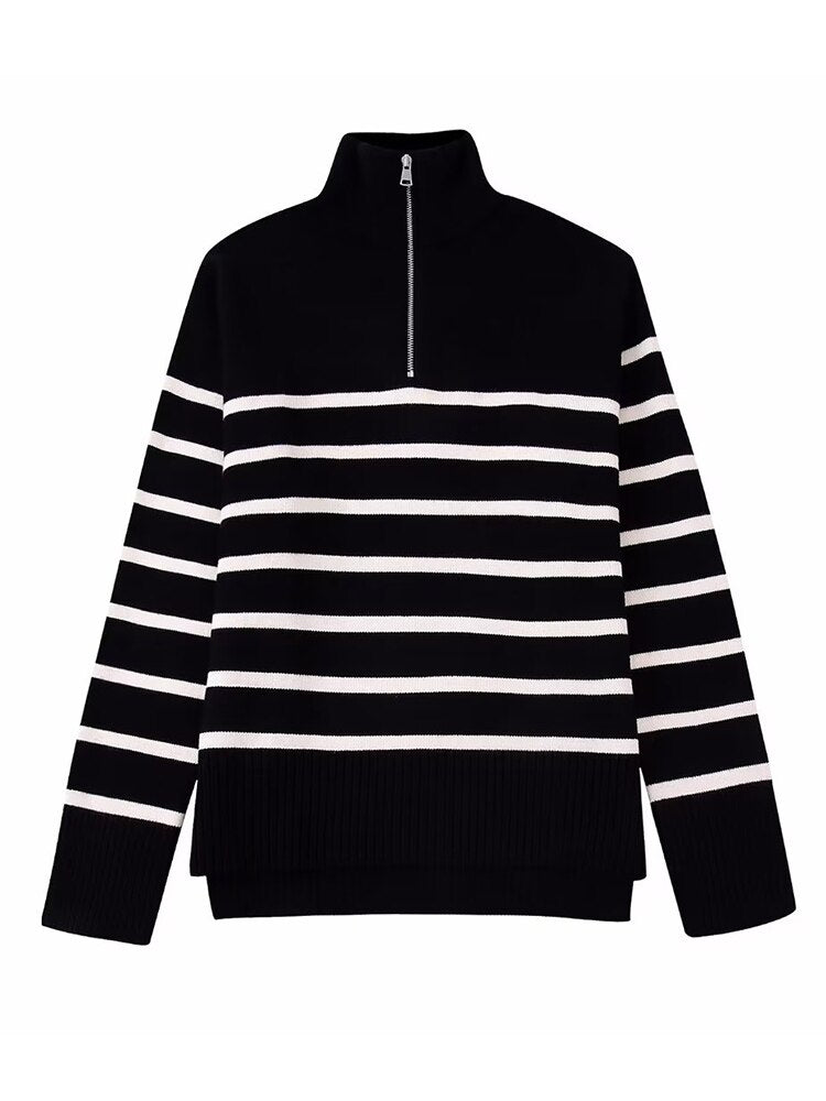 Sandy™ Striped Zip Jumper