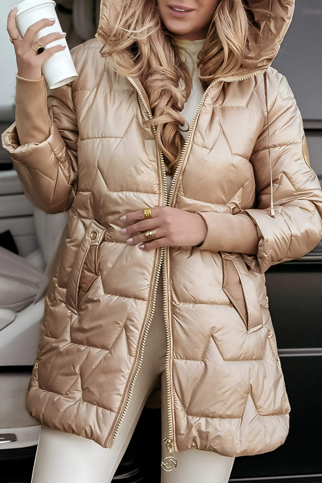 Zaria™ Elegant Luxe Puffer Jacket