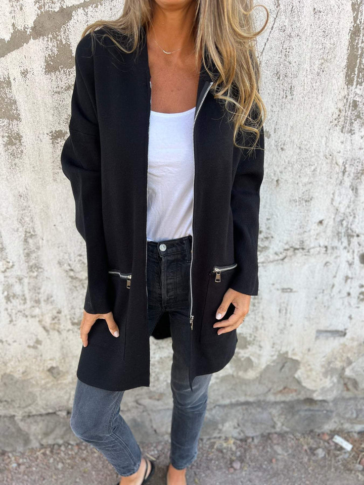 Avery™ Stylish Zipper Cardigan