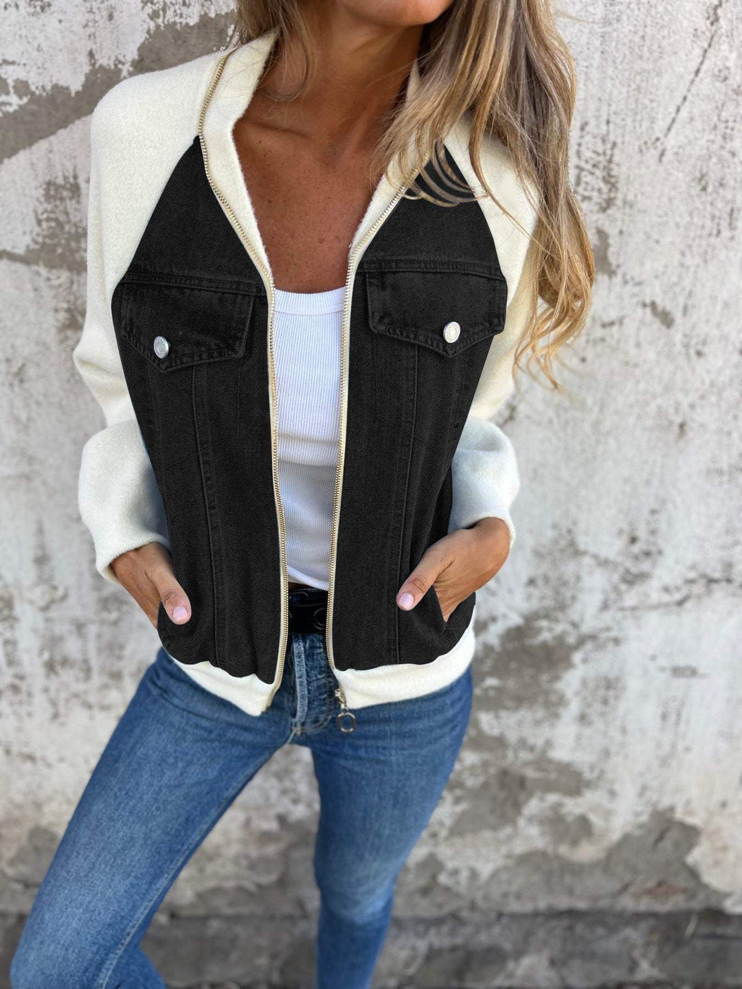 Alina™ Modern Denim Jacket