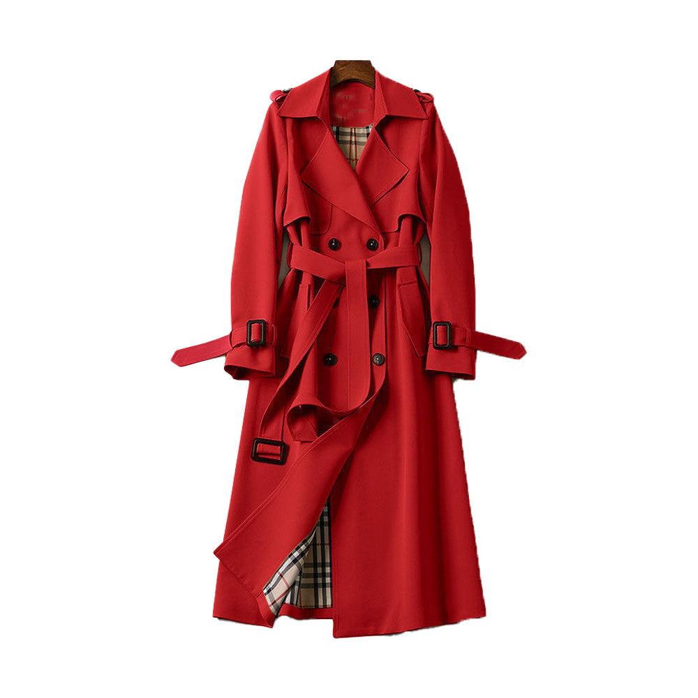 Lorena™ Women's Trench Coat with Double Button Placket